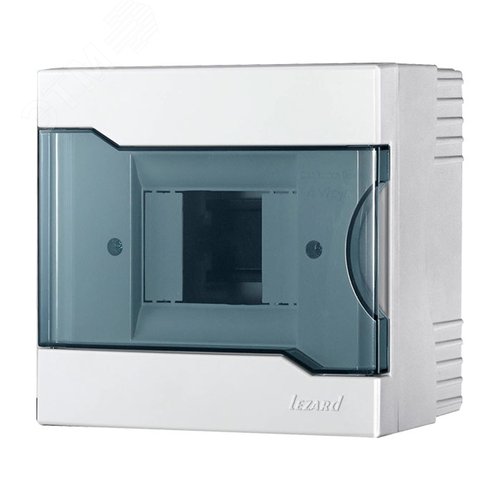 Изображение товара Бокс с прозрачной крышкой ЩРН-П-4 для наружной уст. 4-х модульных устройств (шт)