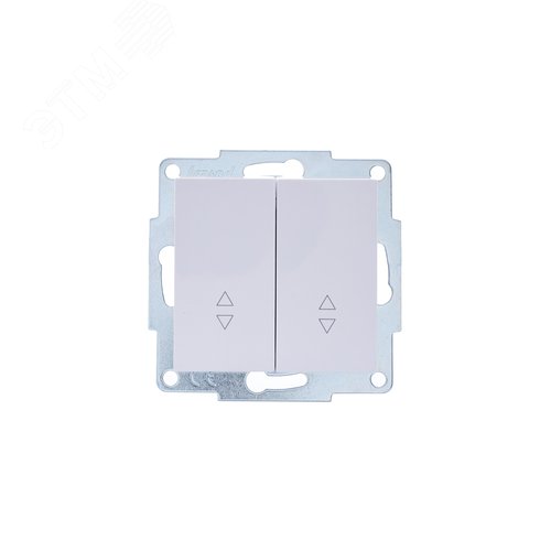 Изображение товара VESNA Выключатель проходной двойной белый (шт)