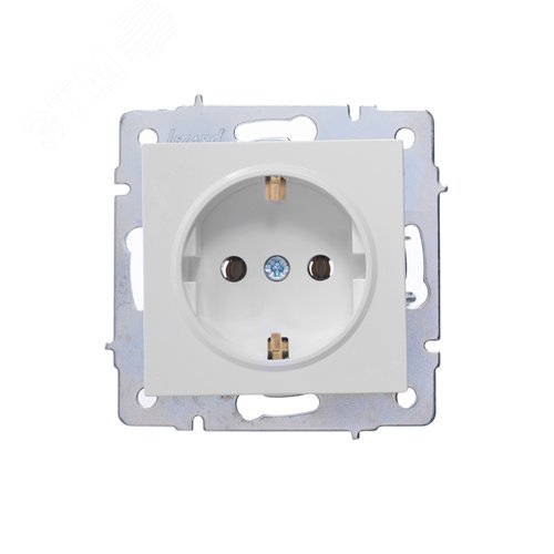 Изображение товара VESNA Розетка с/з ПБТ белая (шт)