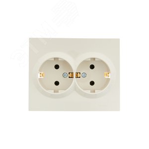 Изображение товара Vesna Розетка 2-ая с/з цв. крем (шт)