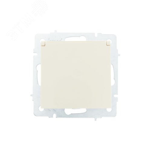 Изображение товара Vesna Розетка с/з с крышкой цв. крем (шт)