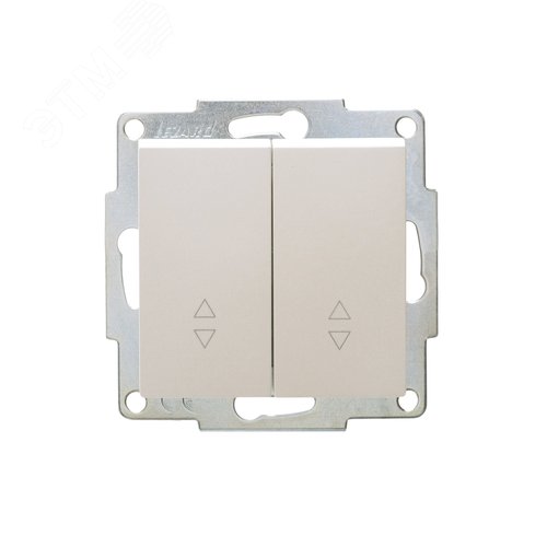 Изображение товара Vesna Выкл. прох-й 2-ой жемч. бел. перл. (шт)