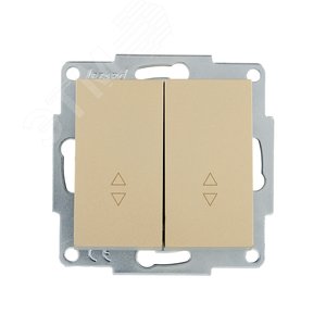 Изображение товара VESNA Выключатель проходной двойной золото (шт)