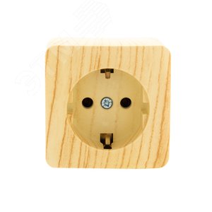 Изображение товара VIOLA Розетка с/з керамика белёный дуб (12шт/144шт) (шт)