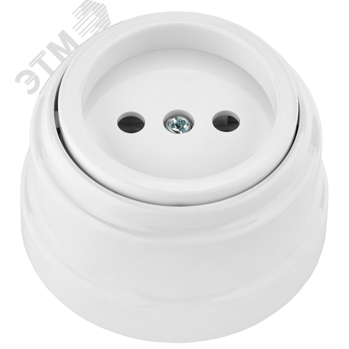 Изображение товара Ретро розетка электрическая одноместная без з/к открытой установки РА16-0201 (шт)