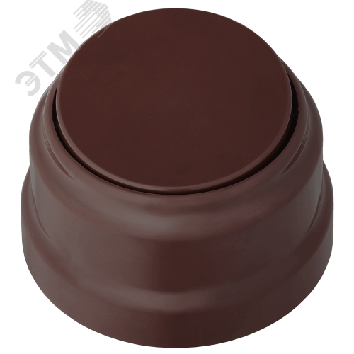 Изображение товара Ретро одноклавишный выключатель открытой установки А1 10-2201 шоколад