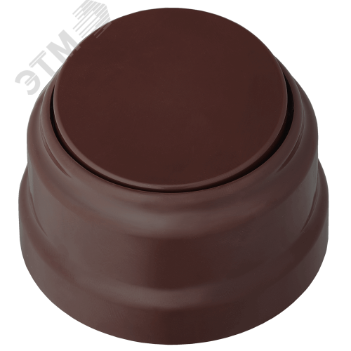 Изображение товара Ретро одноклавишный выключатель открытой установки А1 6-2211 шоколад