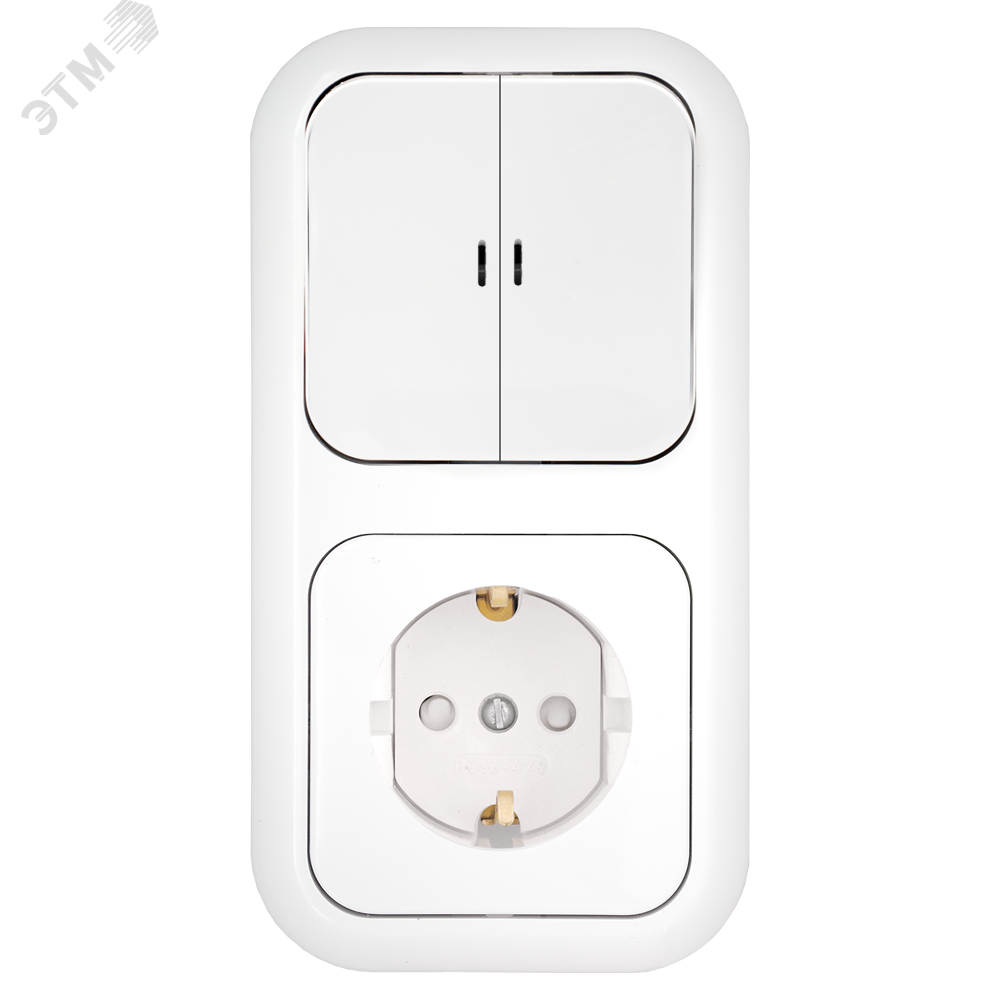 Изображение товара Блок выключатель розетка Гармония БелТИЗ 2В-РЦ-683 Изображение товара Блок выключатель розетка Гармония БелТИЗ 2В-РЦ-683