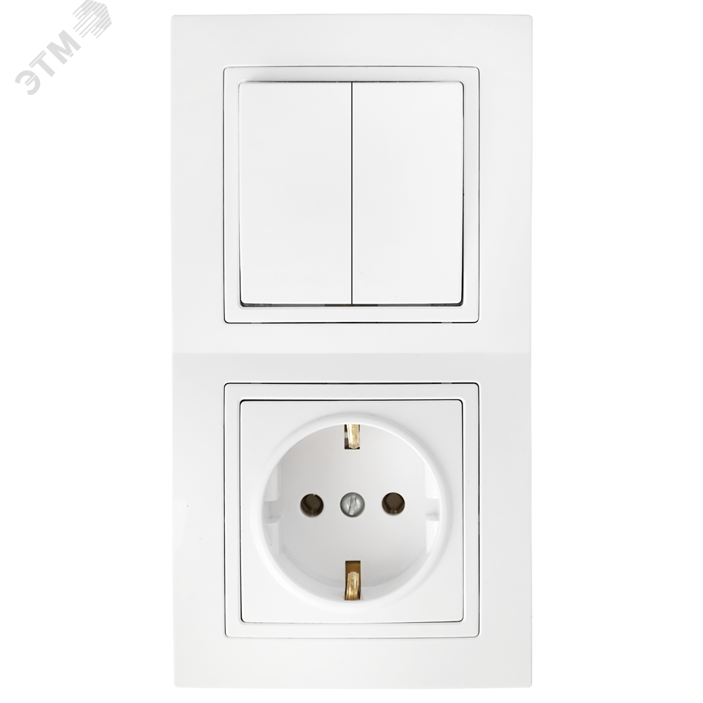 Изображение товара Беларусь Блок выключатель и розетка с заземлением, IP20, 220 В, 16 А