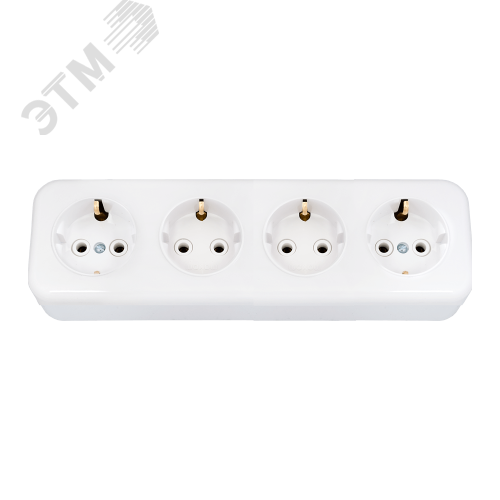 БеларусьРозеткачетырехместнаянаружнаясзаземлением