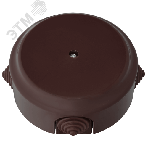 Изображение товара Ретро коробка распределительная КМ-447 черный 124 мм пластиковая открытая монтажная