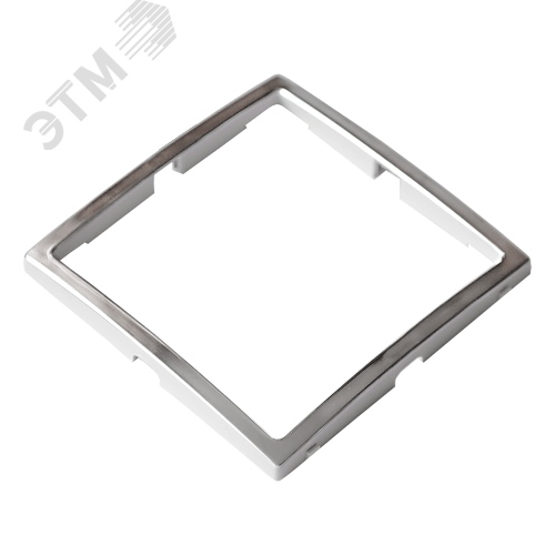 Изображение товара Декоративная рамка ЮЛИГ серебро для электроустановочных изделий