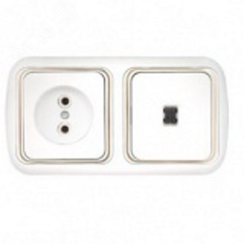 Изображение товара [Блок] БелТИЗ Гармония люкс В-РЦ-591 Индикатор и розетка