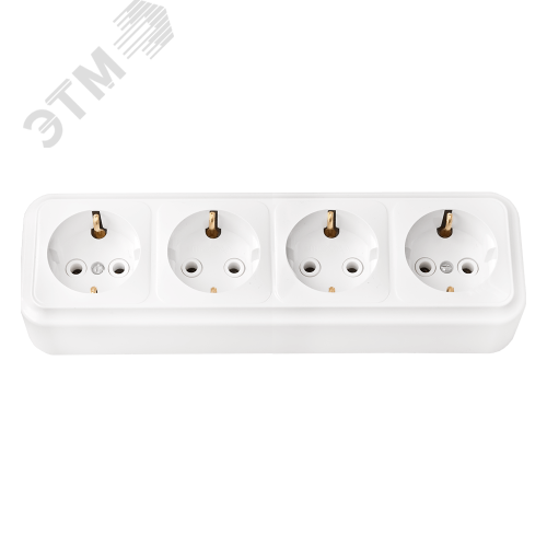 Изображение товара Беларусь Розетка 4 поста наружная с заземлением 250 В IP20