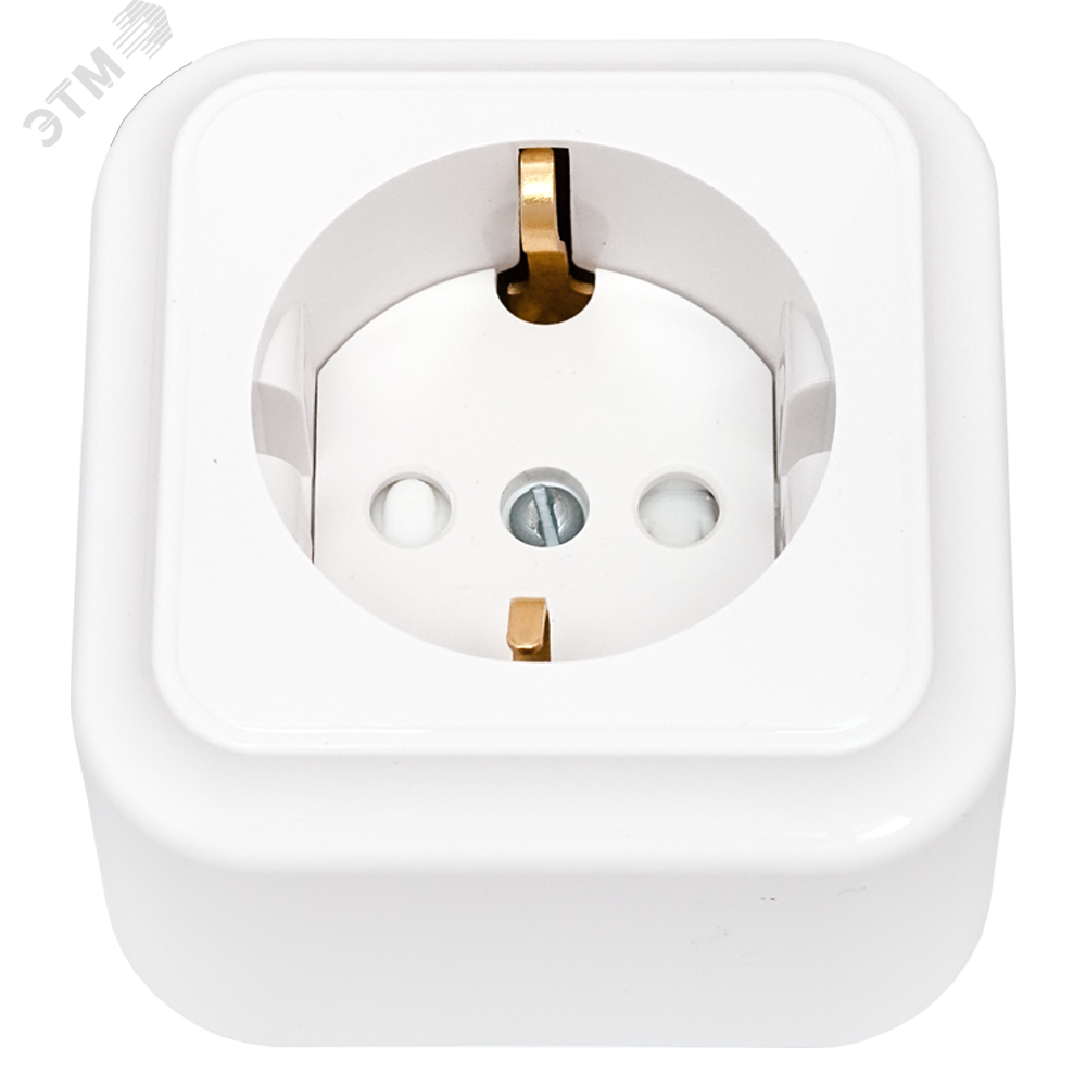 Изображение товара Розетка наружная Беларусь сошторками с заземления (шт)