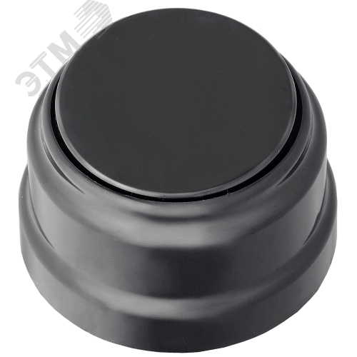 Изображение товара Ретро выключатель одноклавишный открытой установки А1 10-2201 черный (шт)