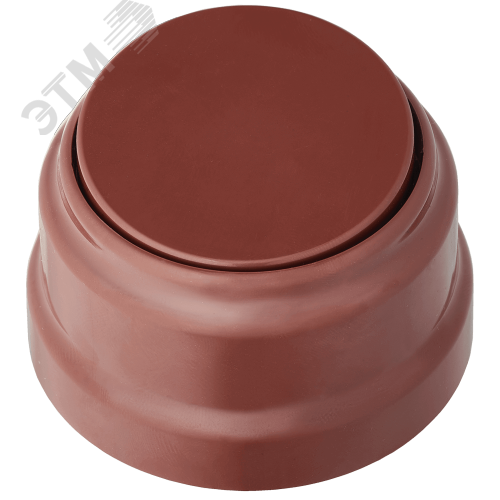 Изображение товара Ретро выключатель одноклавишный открытой установкиА1 6-2211 коричневый (шт)