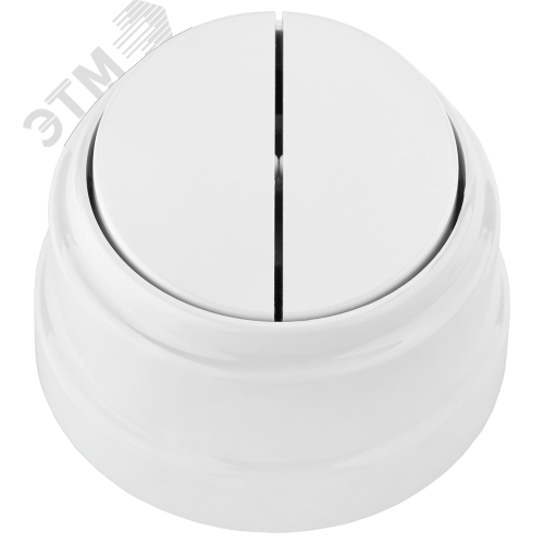 Изображение товара Ретро выключатель двухклавишный открытой установки А5 6-2212 (шт)