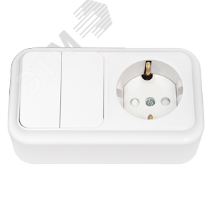 Изображение товара Беларусь блок нар 2кл Выкл+розетка с/ш зк (шт)