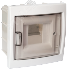 Щит распределительный встраиваемый КНС -4Д 4М  пластиковый белый прозрачная дверь