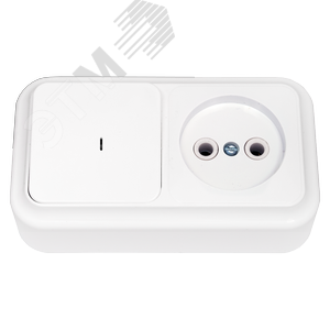 Изображение товара Беларусь блок нар 1кл Выкл С индик+розетка (шт)