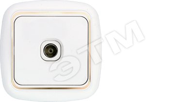 Изображение товара Беларусь Розетка телевизионная скрытая ТР-006 монтаж IP20 1 пост