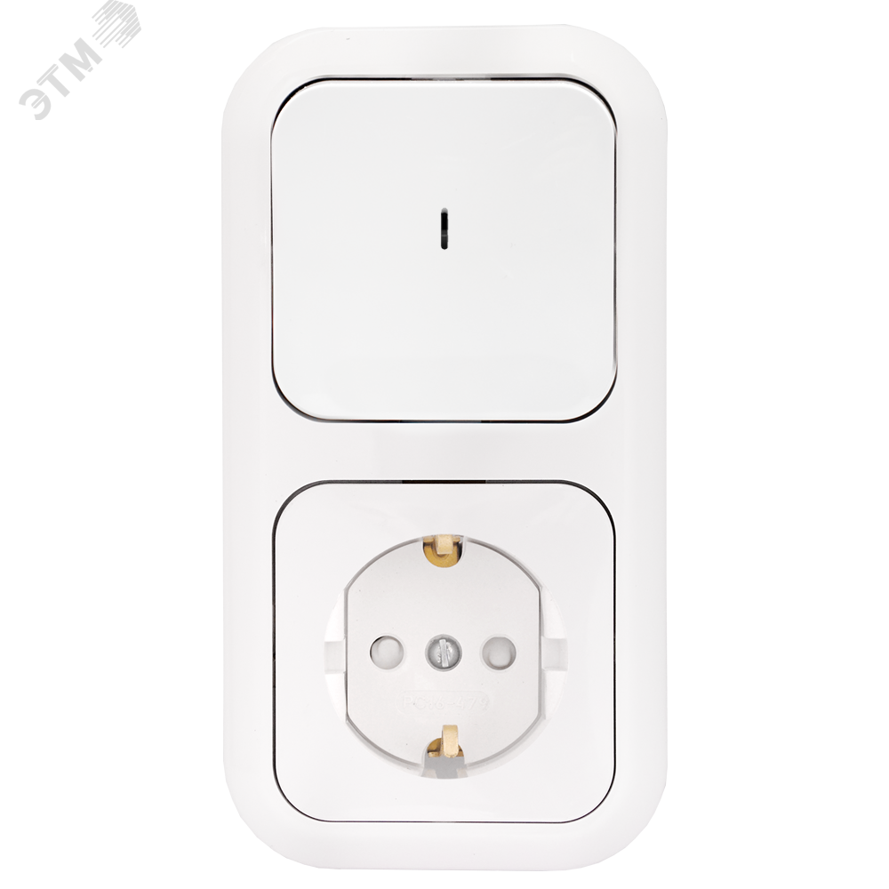 Изображение товара Блок совмещенный БелТИз В-РЦ-681 с индикацией и розеткой Изображение товара Блок совмещенный БелТИз В-РЦ-681 с индикацией и розеткой