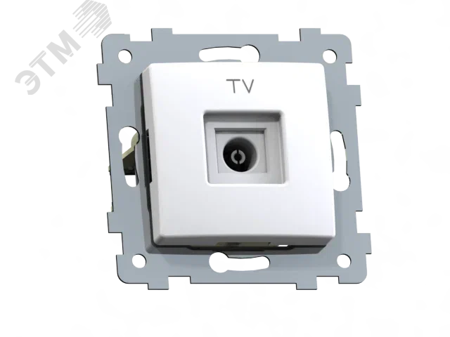 Мария розетка телевизионная скрытой установки РТВ1-457, белый 110024 Кунцево-Электро