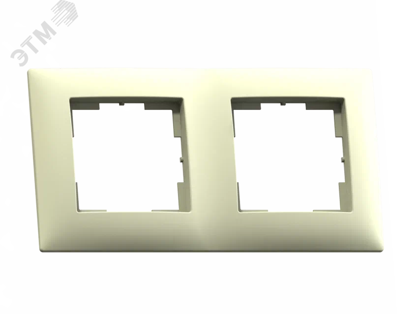 Изображение товара Двухместная рамка ''Мария'' МРФИ11.11.00.00 слоновая кость