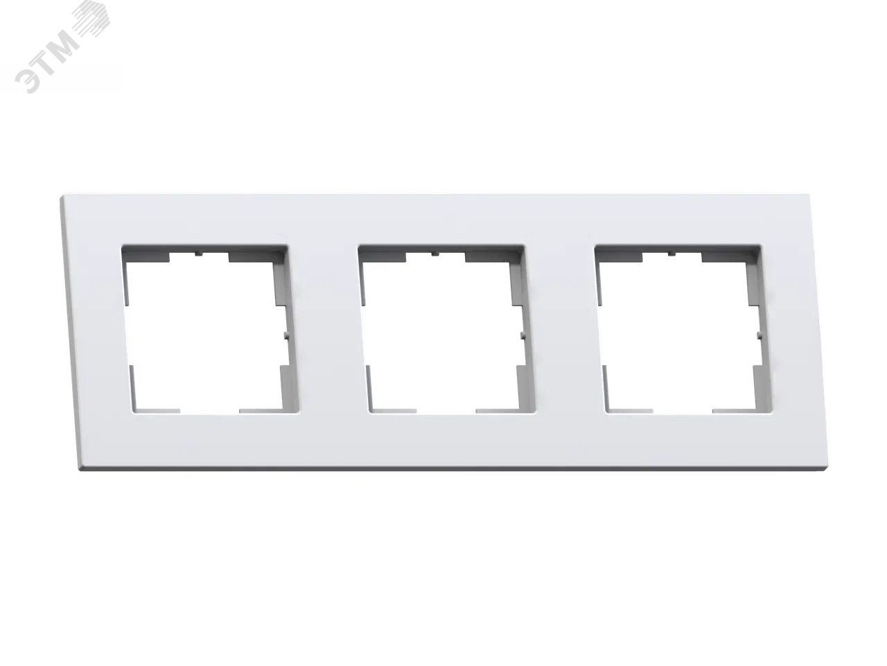 Изображение товара Трехместная рамка Аксиома МРФИ11.16.00.00 белая для электросетей