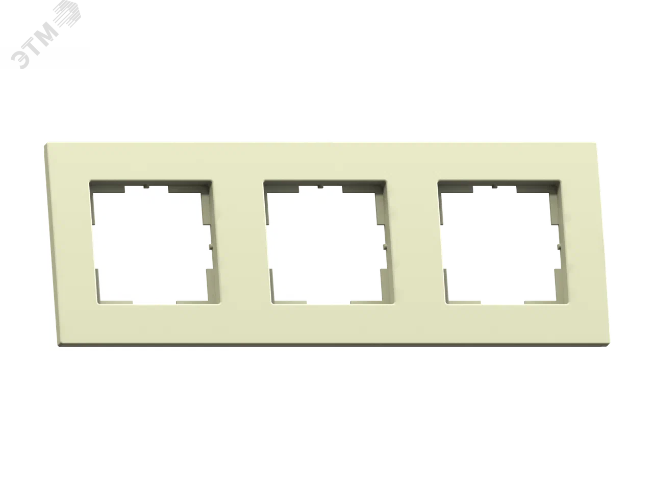 Изображение товара Аксиома Рамка 3 поста МРФИ11.16.00.00 слоновая кость глянцевая