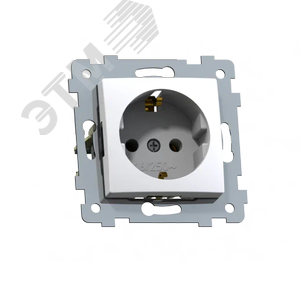 Изображение товара Мария Розетка с заземлением в рамку РС16-445, белый (шт)