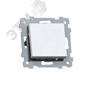Аксиома Механизм выключателя одноклавишного скрытой установки С110-447, белый