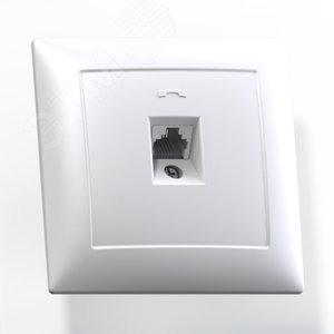 Изображение товара СЕЛЕНА Розетка телефонная скрытой установки одноместная РТ1-398, слоновая кость (шт)