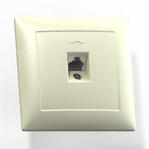 Изображение товара СЕЛЕНА Розетка телефонная РТ1-398 скрытая слоновая кость (шт)