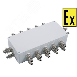Коробка коммутационная взр КВМК тип Б (А(2 КВ     G1/2К)-С(1 КВ G1/2К)-(24х2.5ммП) 400V 24А