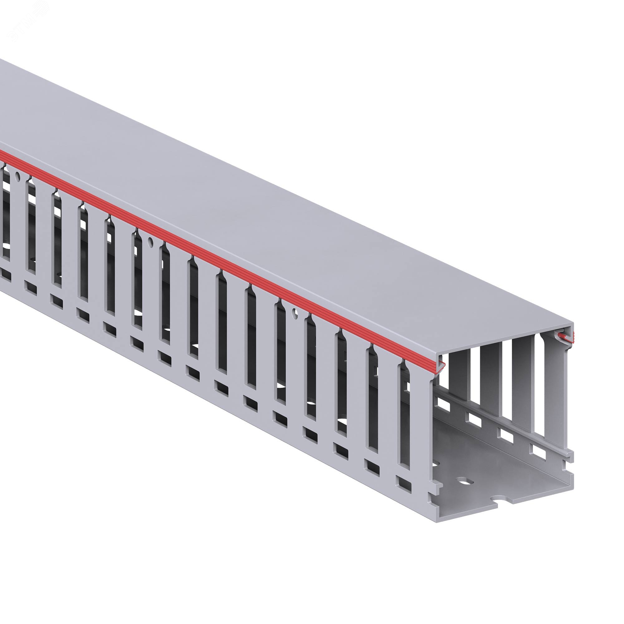 Изображение товара Перфорированный короб RL12 60x60 серый QUADRO для электрических шкафов