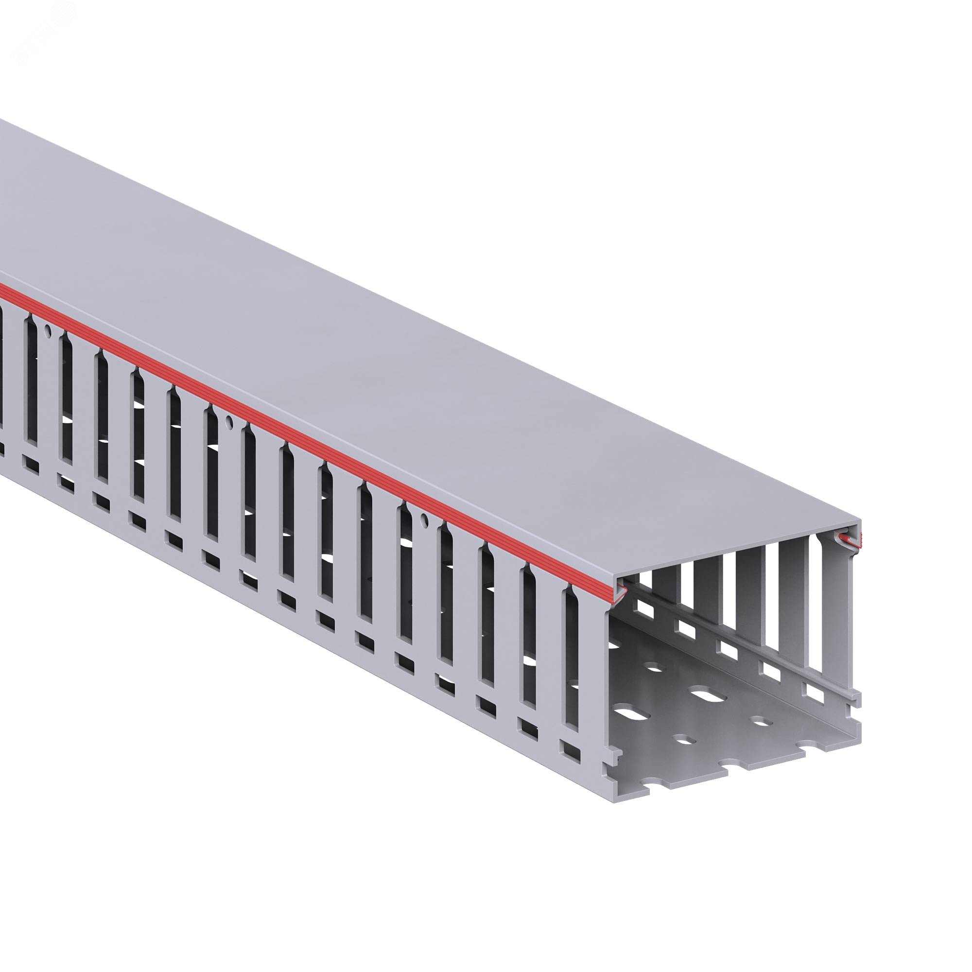 Изображение товара Короб перфорированный RL12 80x60 серый QUADRO для электромонтажа