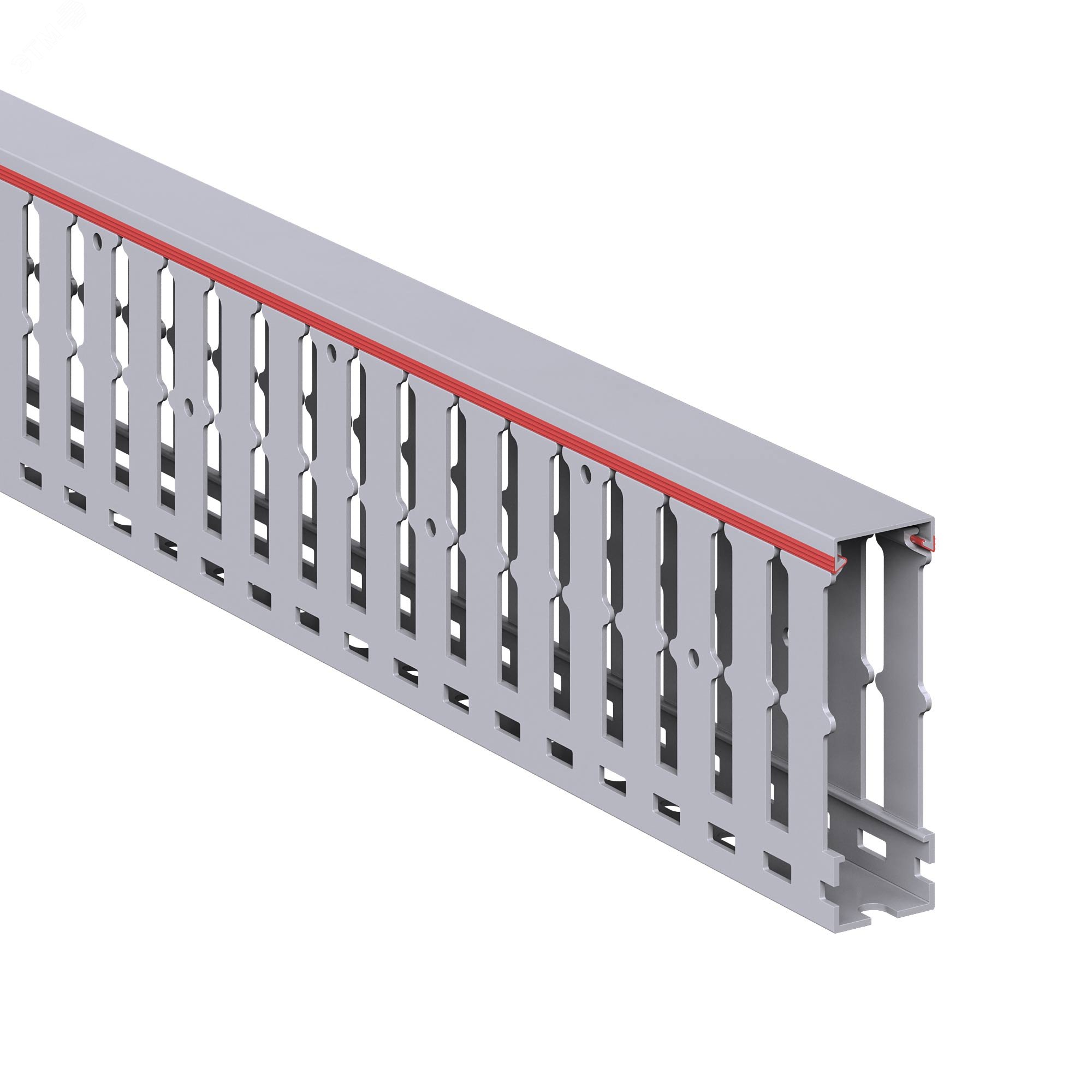 Изображение товара Короб перфорированный RL12 25x80 серый QUADRO для кабельных систем