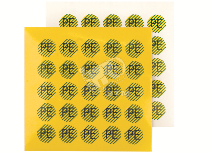 Знак Заземлено пластифицированный винил круг 20мм (EP201B) DKC купить цена