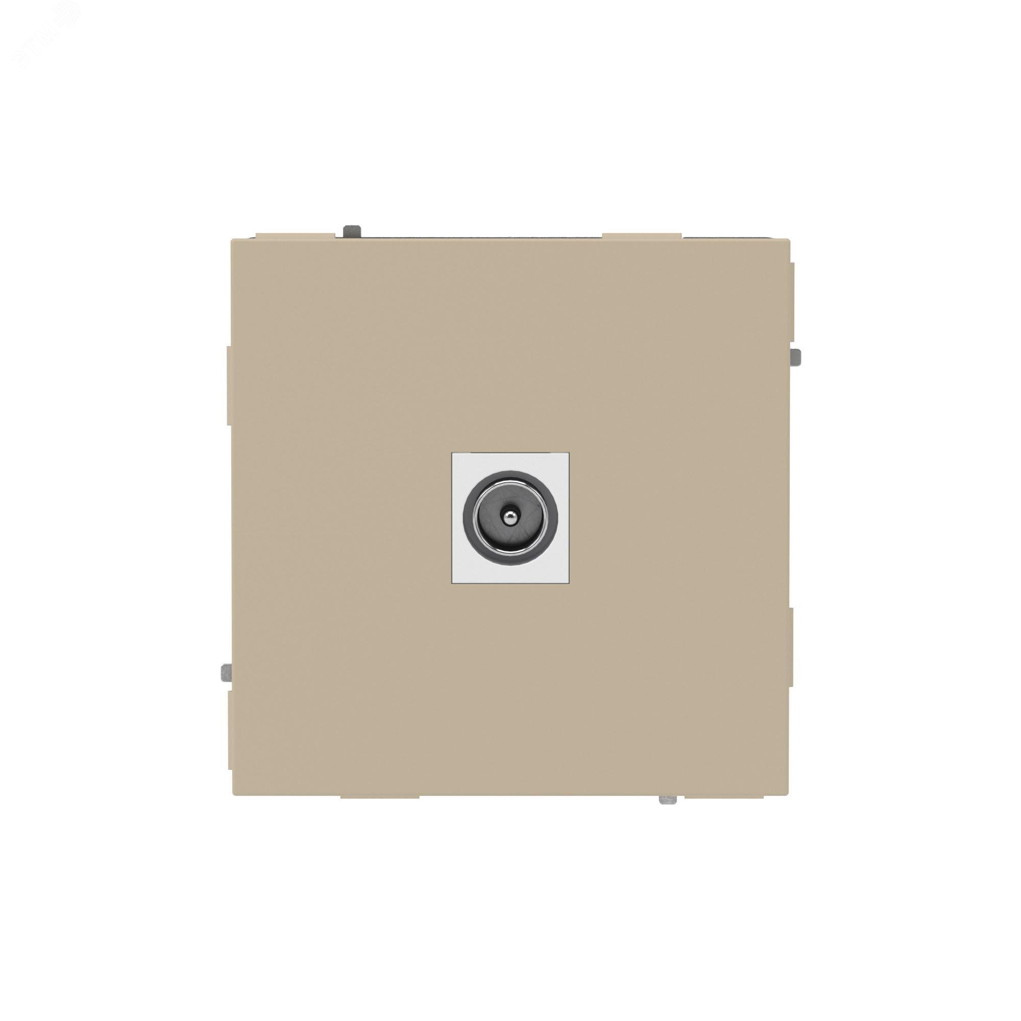 Изображение товара Розетка TV одиночная, KANT, ванильный марципан (шт)