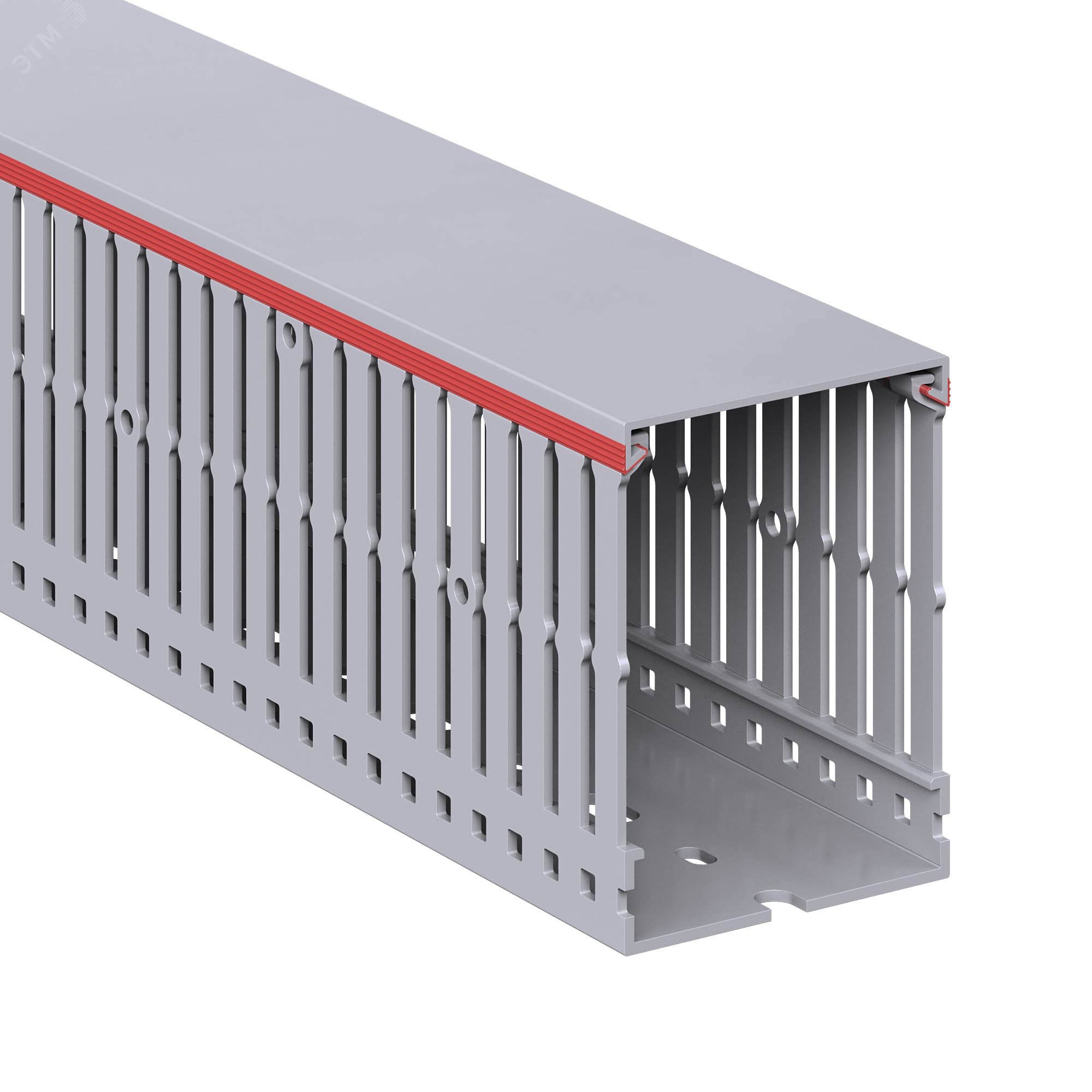 Изображение товара Короб перфорированный RL6 60x80 серый QUADRO для электромонтажных работ