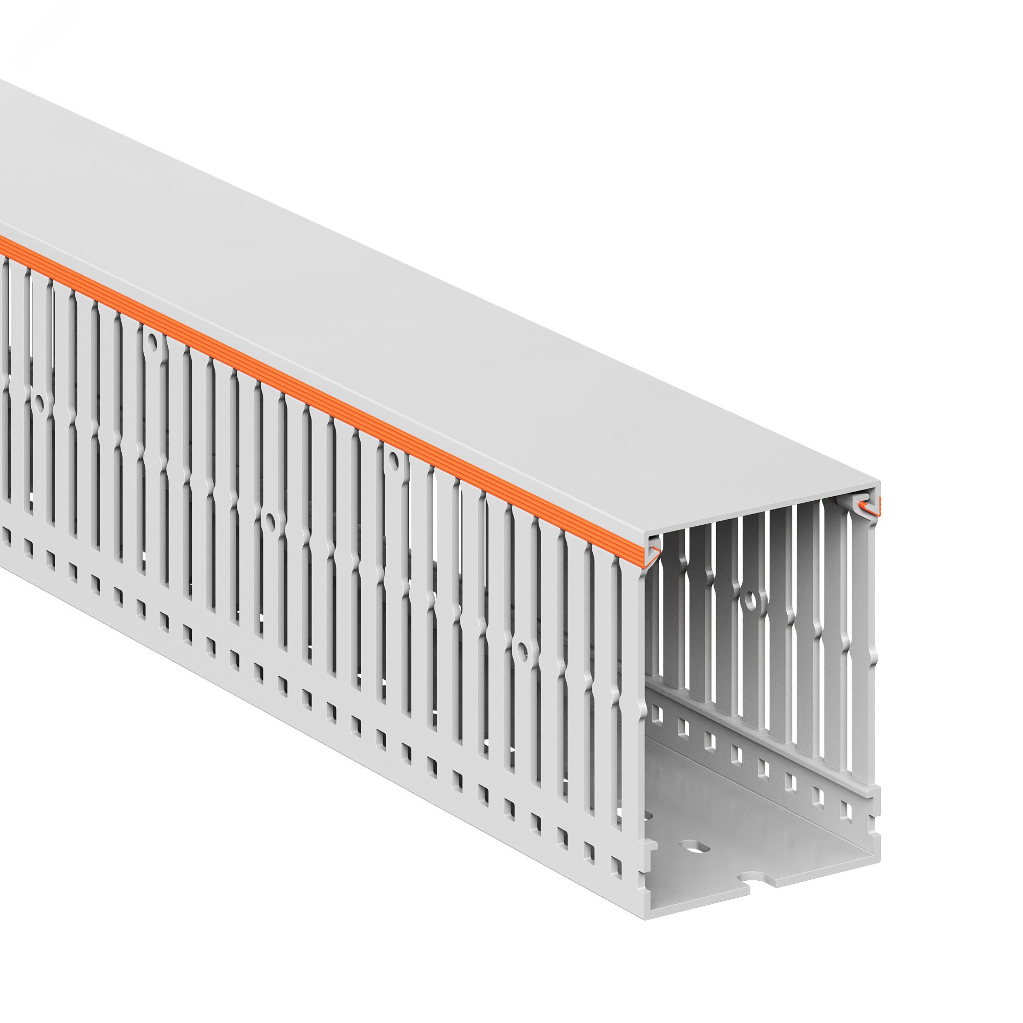 Изображение товара Перфорированный кабельный короб серии RL6HF 60x80 мм DKC светло-серый