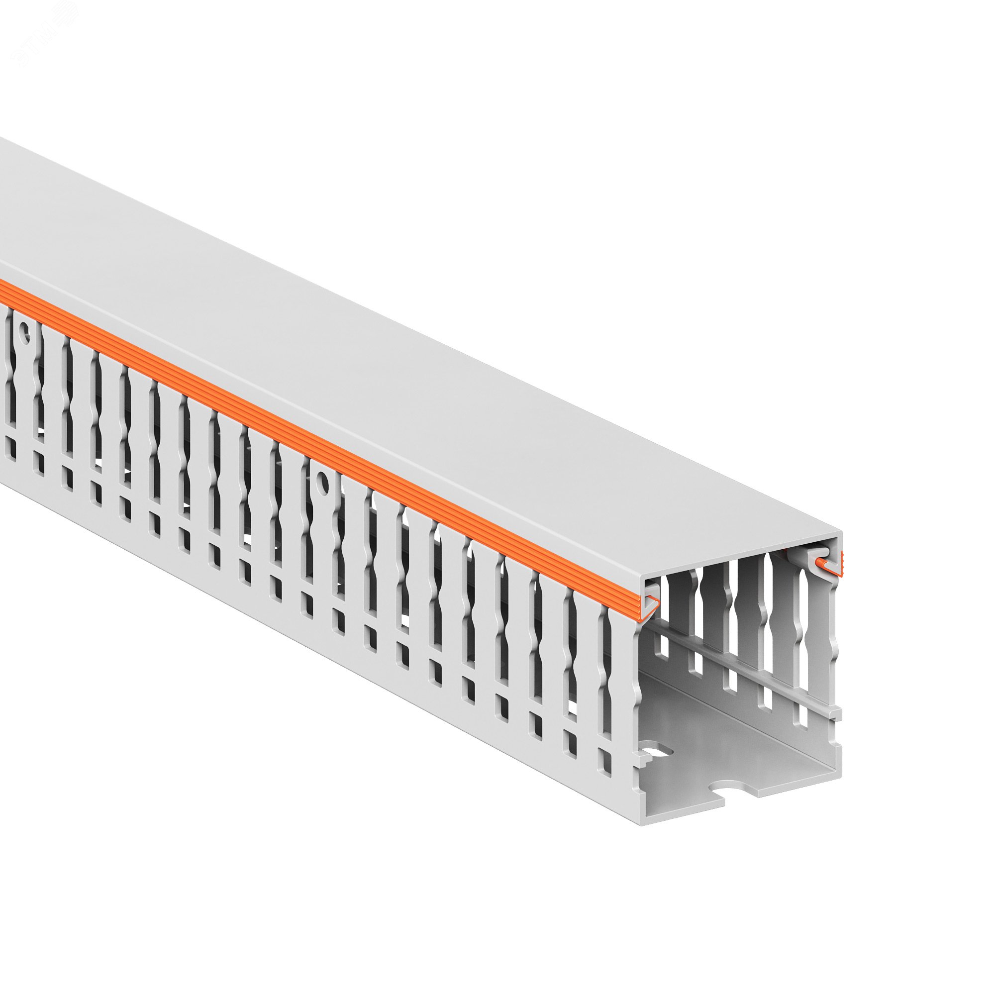 Изображение товара Короб перфорированный RLHF6 40x40 светло-серый огнестойкий для кабеля