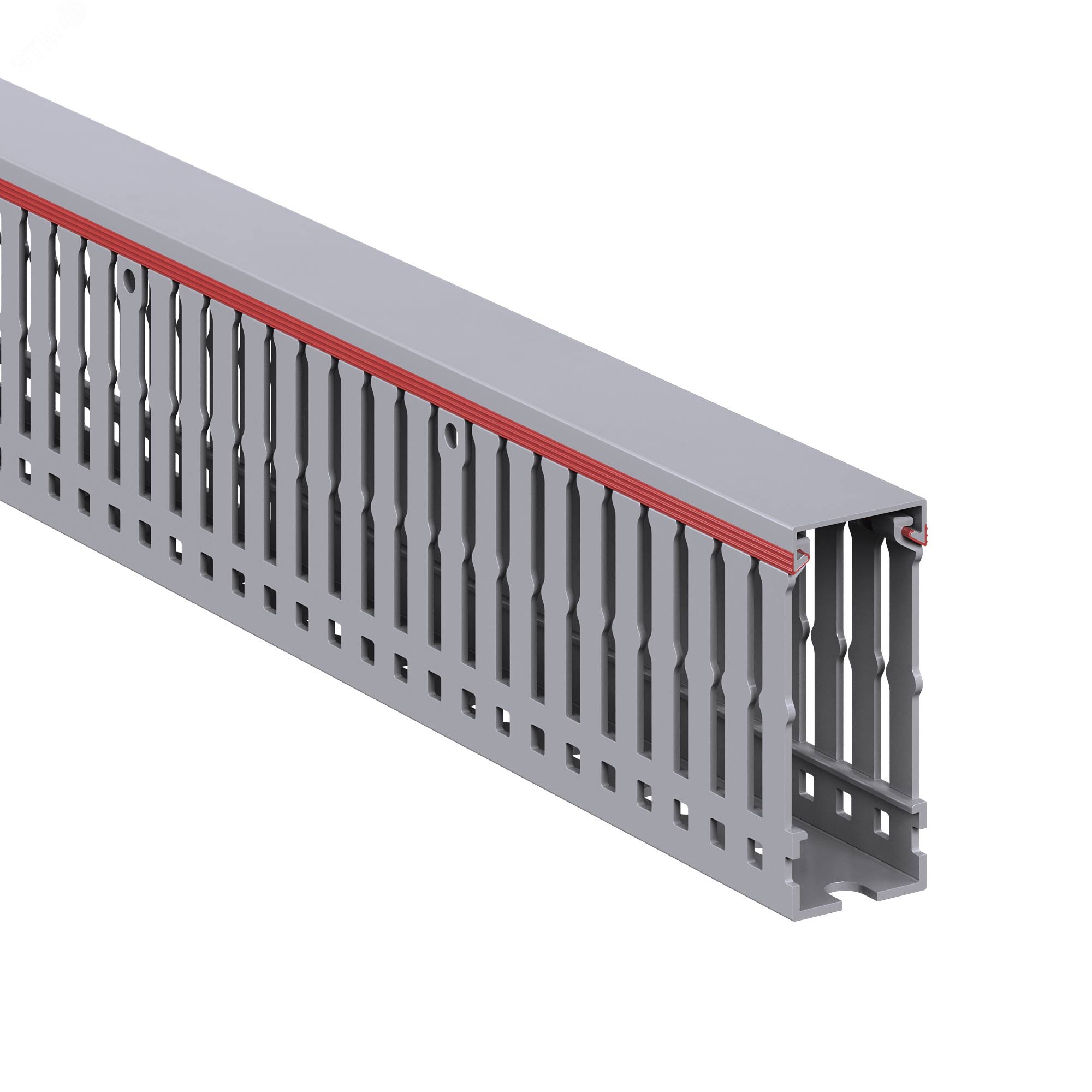 Изображение товара Короб перфорированный RL6 25x60 серый QUADRO для электрики