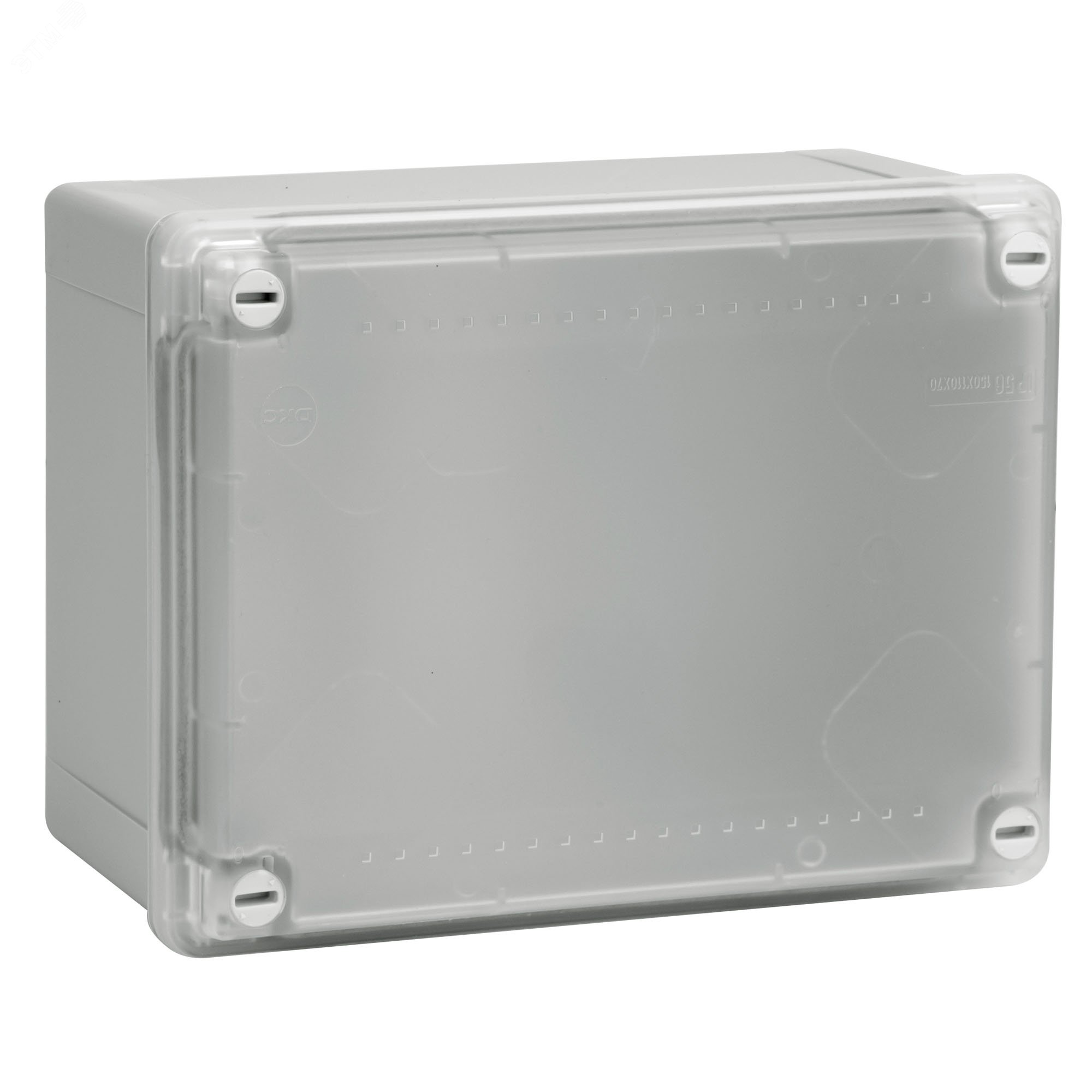 Коробка распределительная  IP56 120х80х50мм с гладкими стенками прозрачная 53920 DKC - превью 2