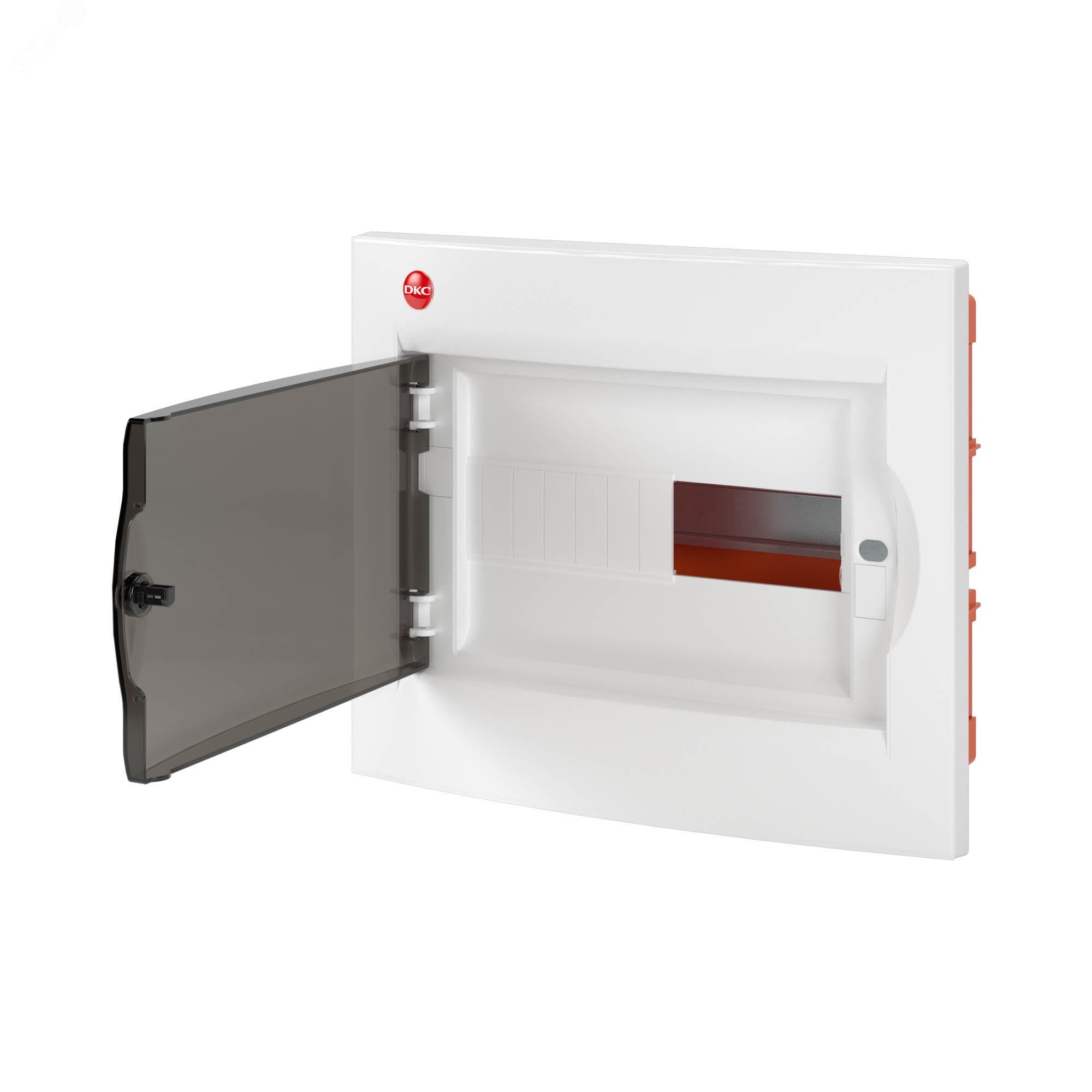 Щит распределительный встраиваемый ЩРв-П-12 IP41 пластиковый прозрачная дверь с клеммным блоком 81912 DKC - превью 4