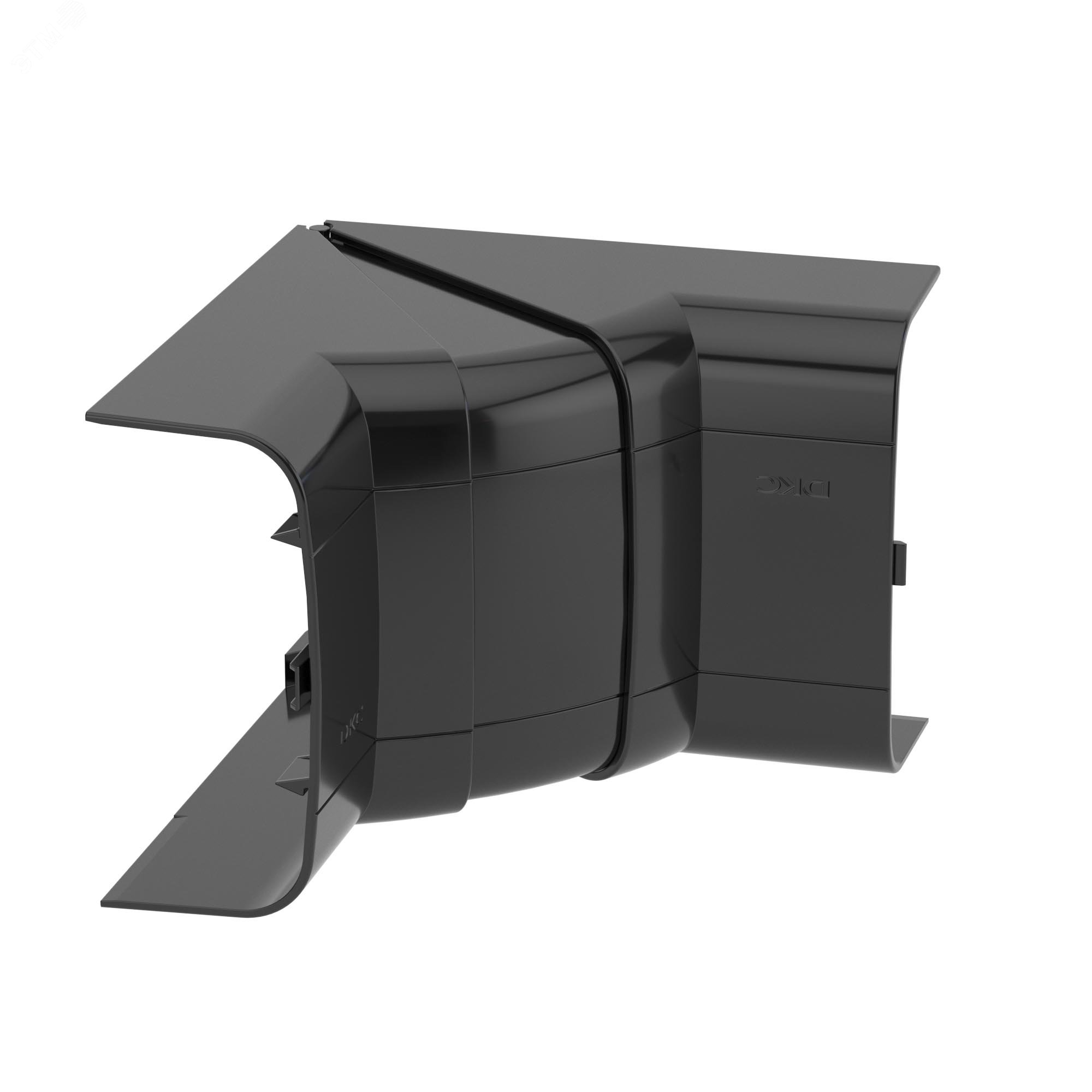 Изображение товара Угол внутренний для кабельных каналов 90х50 мм черный ДКС