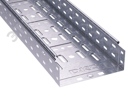 Изображение товара Перфорированный лоток ДКС 500х80х2000 для прокладки кабеля