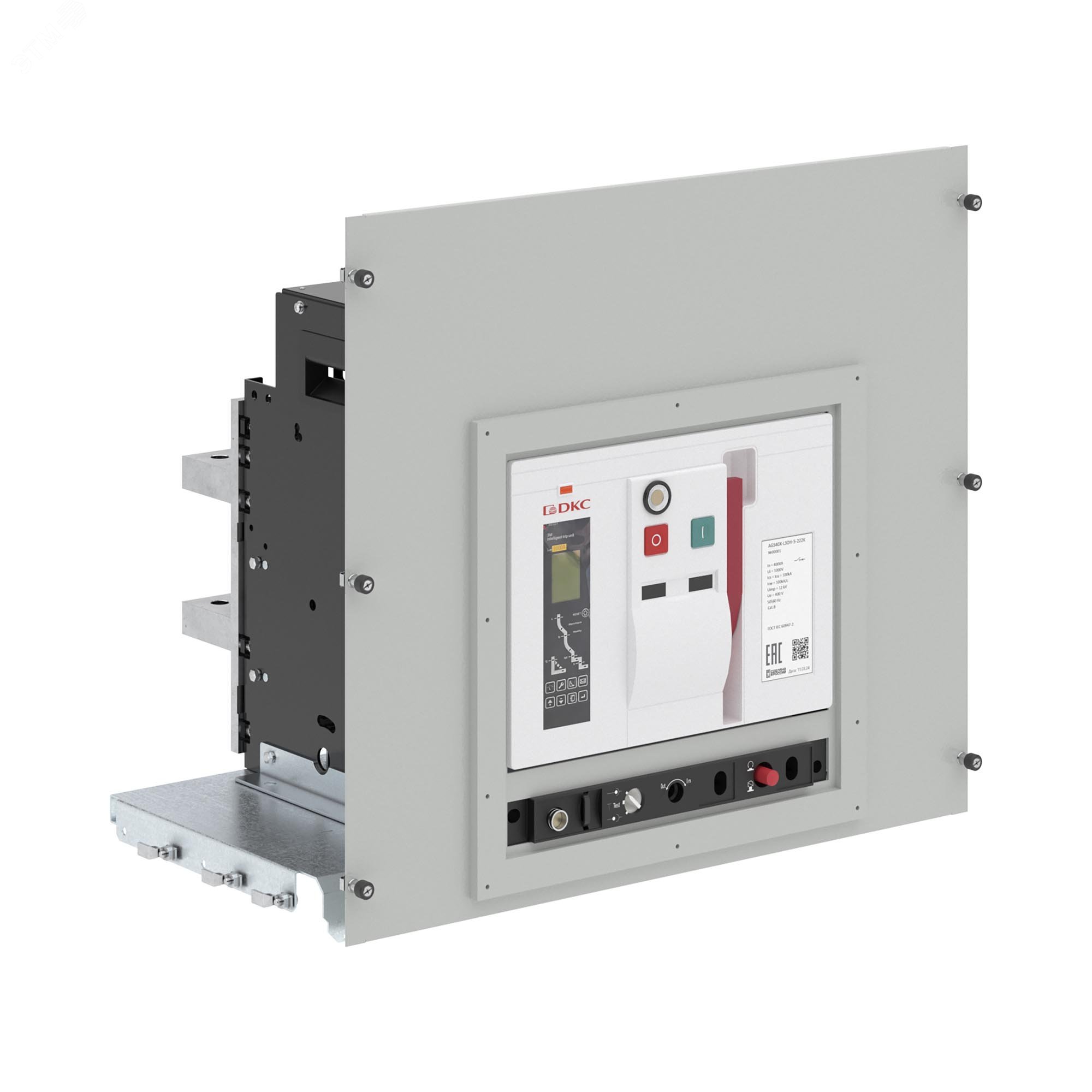 Изображение товара Комплект внутренний вертикальный 3п YON AGS-L для шкафов 800 мм выкатной